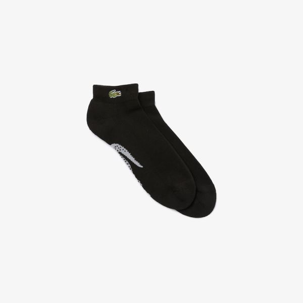 Lacoste Lacoste SPORT Printed Crocodile Low-Cut Cotton Socks Pánské - Ponožky Černé / Šedé | CZ-FFwL